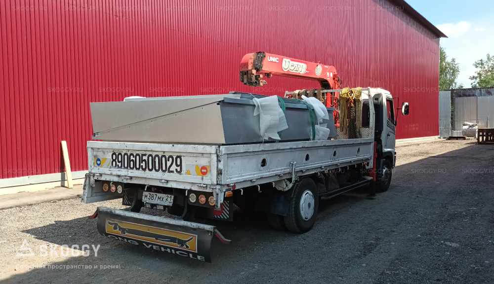 Хозблок 3 на 4 в разобранном виде