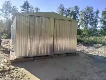 Большой автомобильный гараж в цинковом цвете в дер. Краснораменье, Камешковский р-н, Владимирская обл.